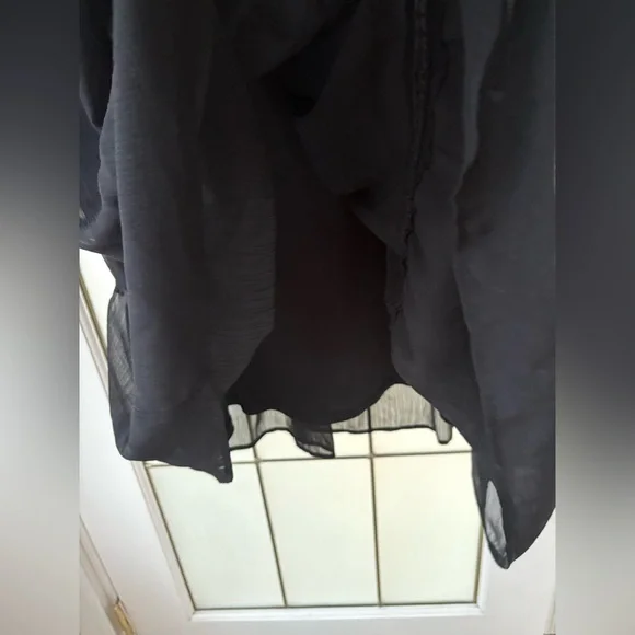 Christina B Elegant Black Sleeveless Flowy Dress in size small - Picture 2 of 7